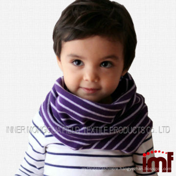 Lovely Striped Infinity Wool Wholesale Children Scarf